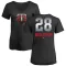 Women's Minnesota Twins Bert Blyleven Black Midnight Mascot V-Neck T-Shirt