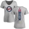 Women's Minnesota Twins Byron Buxton Ash Backer Slim Fit T-Shirt