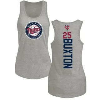Women's Minnesota Twins Byron Buxton Ash Backer Tank Top