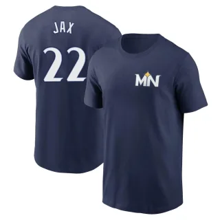 Youth Minnesota Twins Griffin Jax Navy 2024 City Connect Fuse T-Shirt